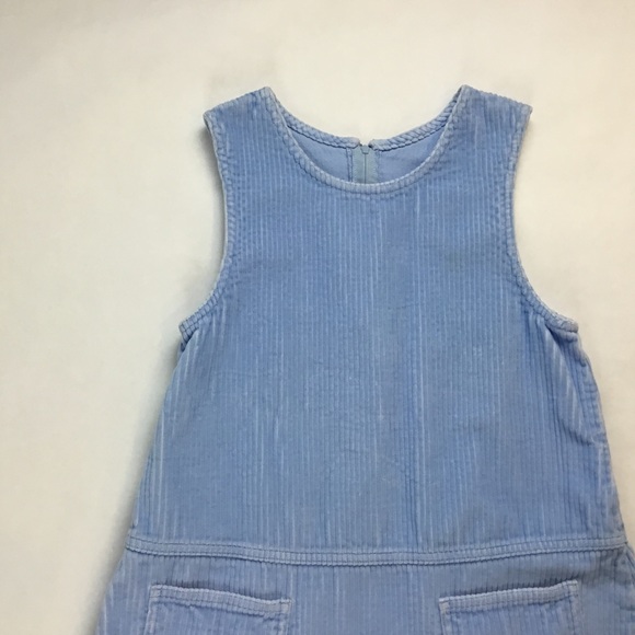 LŁ Bean Girls Dress Blue Corduroy Size Small - Picture 2 of 6